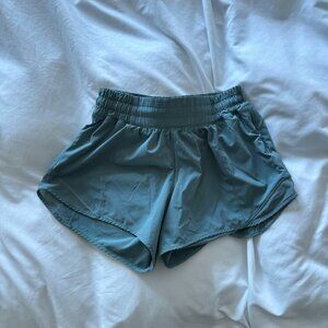 Lululemon Hottie Hot Low Rise 2.5 Inseam Shorts - Seafoam